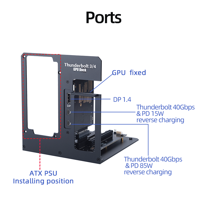 EGPU Thunderbolt 4/3 TB3/TB4 – – Gpu External Dock Egpu Thunderbolt 4 recenzja i cena